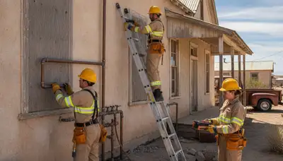 Las Vegas, NV plumbing repair technician on service call for leak and pipe repair