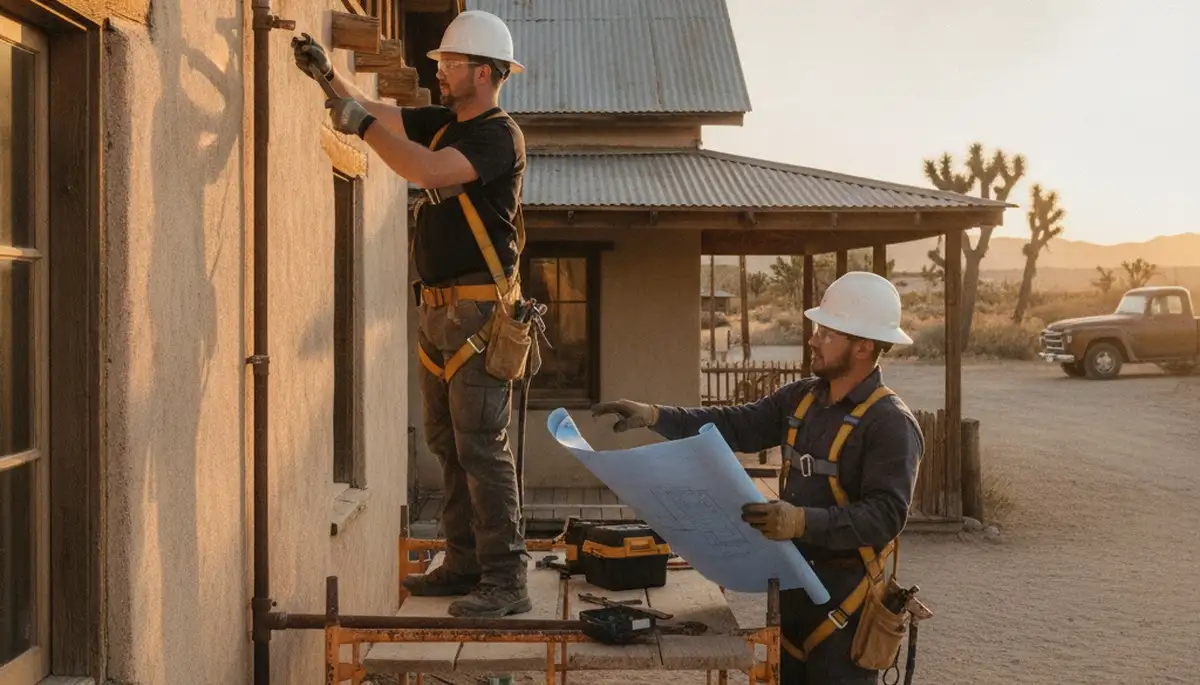 Las Vegas, NV plumbing repair technician fixing a residential pipe leak