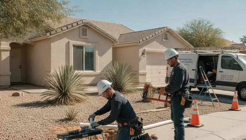 Las Vegas, NV plumbing repair team servicing residential and commercial plumbing issues