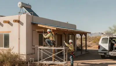 Las Vegas, NV plumbing repair technician servicing a residential leak repair