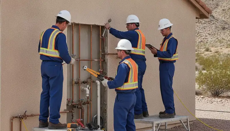 Las Vegas, NV plumbing repair team servicing residential and commercial pipes and fixtures