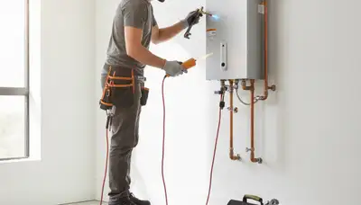 Tankless water heater installed by Las Vegas, NV plumbing repair professionals