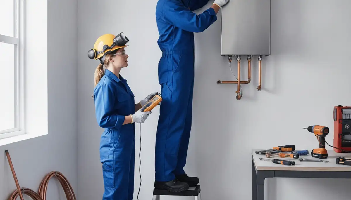 Tankless water heater installation by Las Vegas, NV plumbing repair experts