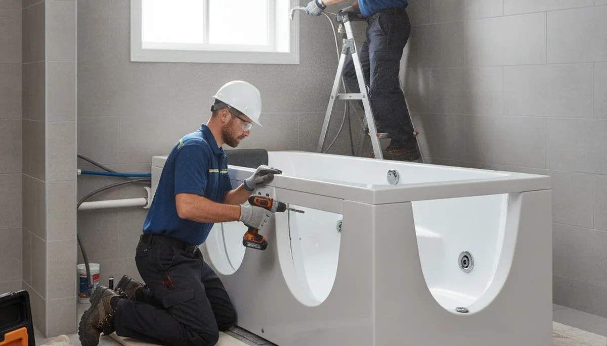 Walk-in tub installation for Las Vegas, NV homes by On Call Plumbers